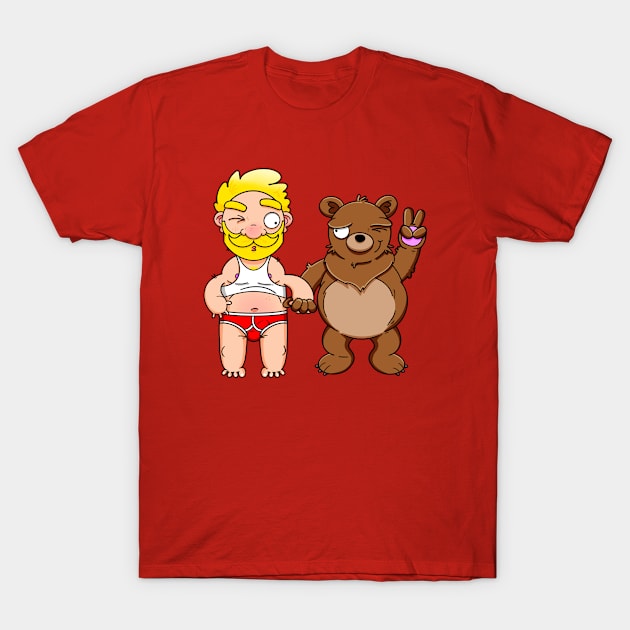 Bear Lover Blond (No Text) T-Shirt by LoveBurty